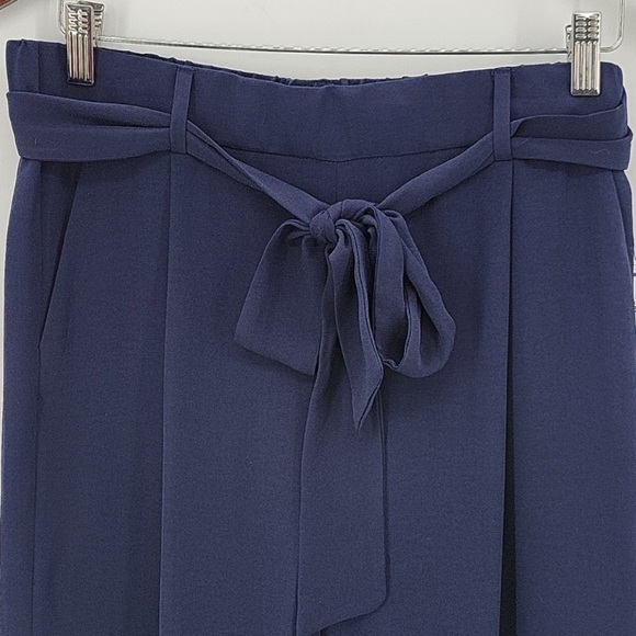 🆕Halogen Navy Blue Flowing Crop Pant - Picture 5 of 13